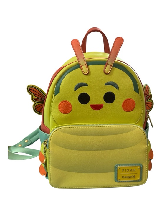 Loungefly Handbags - Loungefly Yellow Bee Mini Backpack with Orange & Green Accents